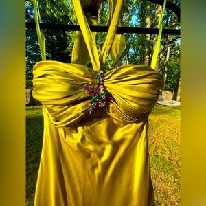 Gorgeous Olive Green Dress by Cache - Size 2